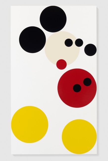 Damien Hirst, Mickey, 2013, vernice su tela, 182.9x105.4 cm, Photo by Prudence Cuming Associates  © Damien Hirst and Science Ltd. All rights reserved, DACS 2013